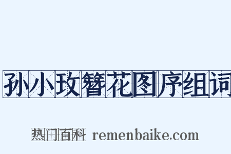 孙小玫簪花图序组词是什么意思的图片